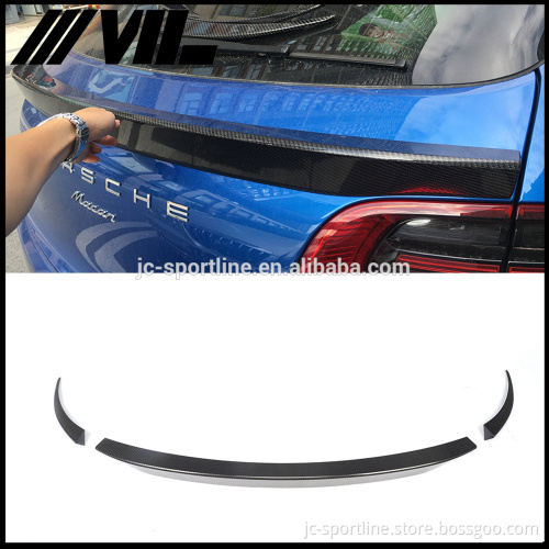 Carbon Fiber Rear Middle Wing Spoiler for Porsche Macan 14UP